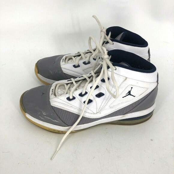 Nike Air Jordan Men XV 1.5 Gray Lace Up Mid Top Team Athletic Shoes Size US 8.5 main image 4